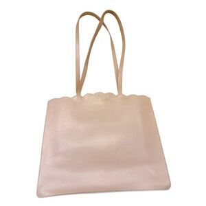 FURLA large light leather pink shoulder bag